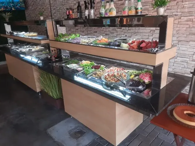 Balcão buffet Self service,pista fria,banho maria,balcões de restaurante