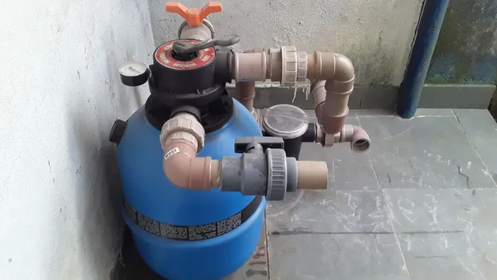 Bomba e filtro para piscinas 