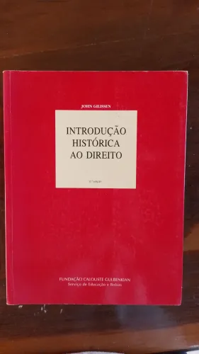 Livro "Introdução Histórica ao Direito" - John Gilissen 6ª edição