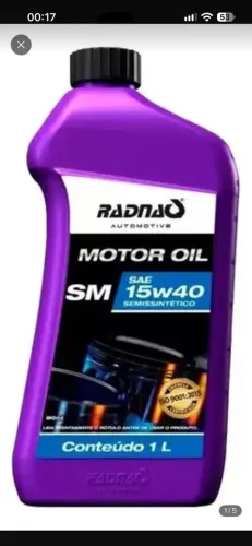 Óleo de Motor 15W40 Semissintético Radnaq - 3 Litros