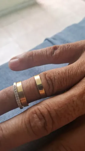 Aliança em ouro 18k 