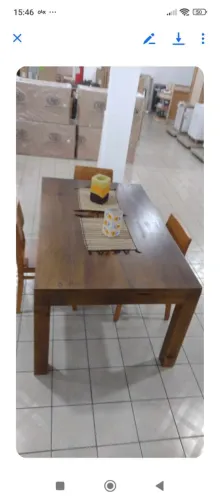 Mesa Madeira de Demolição 1.60 x 0.90 