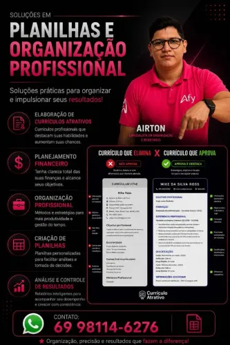 Currículo profissional e atrativo