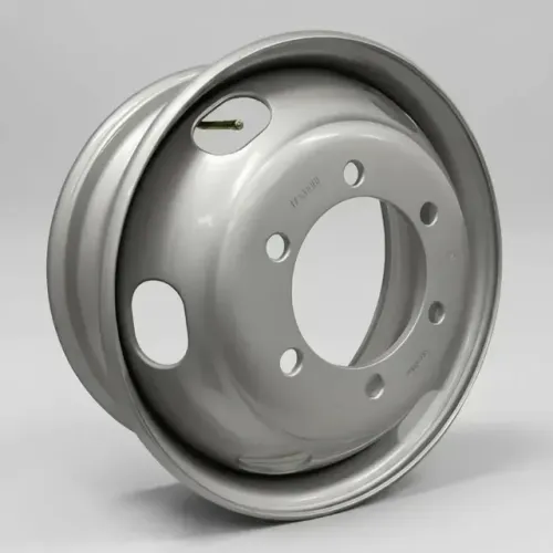 Roda Disco Volkswagen Delivery Ford Cargo Aro 17,5 6 Furos Sem Câmara Caminhão Prateado