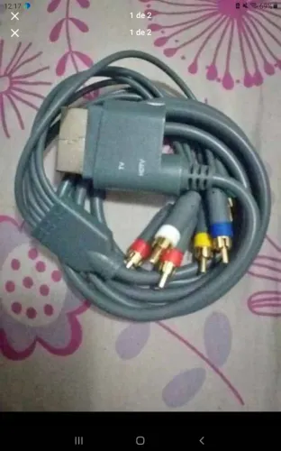 Cabo AV rca Xbox 360 Fat e slim Funcionando TV Antiga com entrada av rca