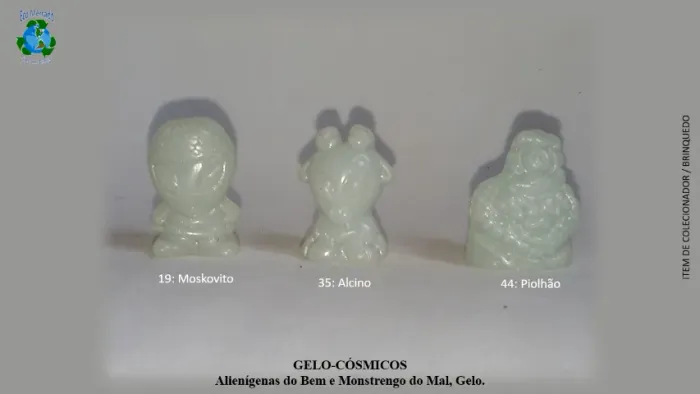 Alienígenas do Bem e Monstrengo do Mal, Fosforescentes. GELO-CÓSMICOS, Coca-Cola, 2000.