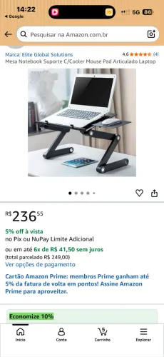Mesa pra notebook