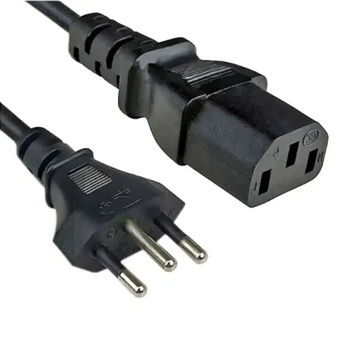 Cabo De Força Energia Tv Monitor Fonte Pc Tripolar Padrão Br