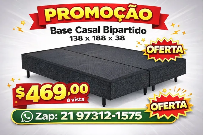 Base Bipartido Casal Blindado, frete gratis