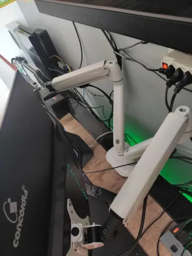 Suporte Articulado Duplo Nimbo 200 para 2 Monitores (Branco)
