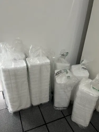 Marmitex Isopor 3 Divisórias 900ml C/ Tampa 100 un