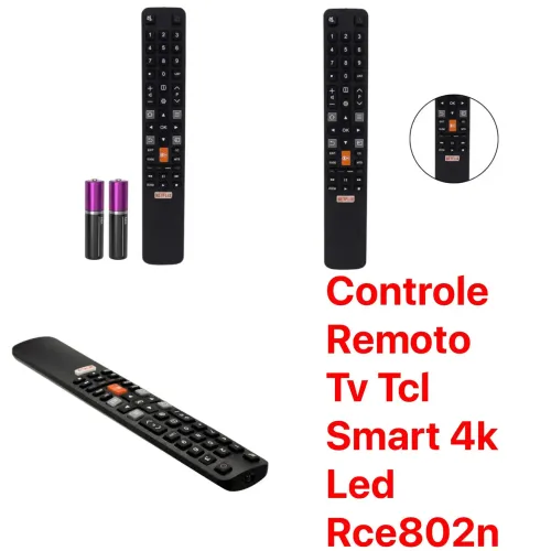 Controle Remoto Tv Tcl Smart 4k Led Rce802n