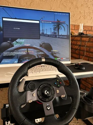 Logitech G920 + câmbio + cockpit Extreme Simracing<br>