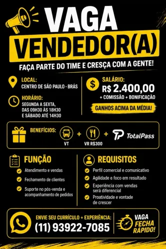 Vendedor (a)