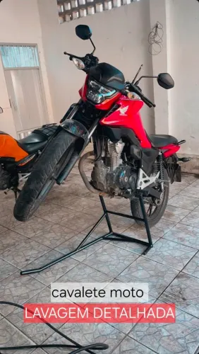 Cavalete pra moto LAVAGEM DETALHADA 45CM alt