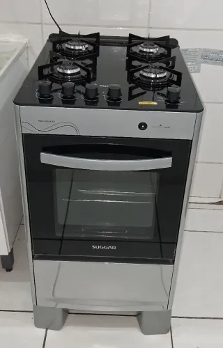 Fogão Suggar Neo Glass 4 Bocas Inox,..Bivolt