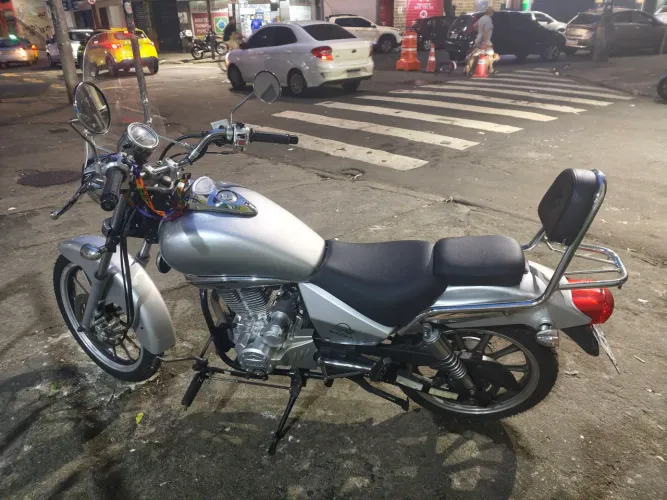 Dafra Kansas 150 2008 Custom | Pneus Novos | Comando Avançado