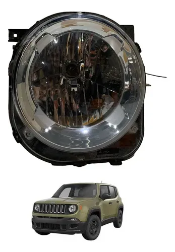 Farol Esquerdo Foco Simples Jeep Renegade 2015 A 2021 Esquerdo/motorista