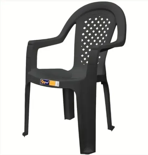 Cadeira Poltrona De Plástico Solplast 182kg - Preto