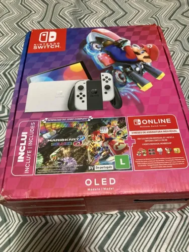 Nitendo Switch Oled/ Original Cm cartão de 128GB- Seminovo