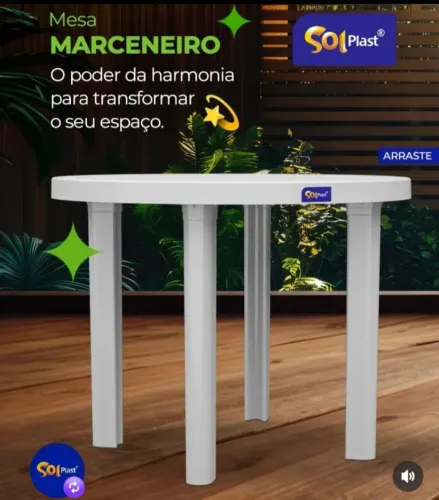 Mesa desmontável 