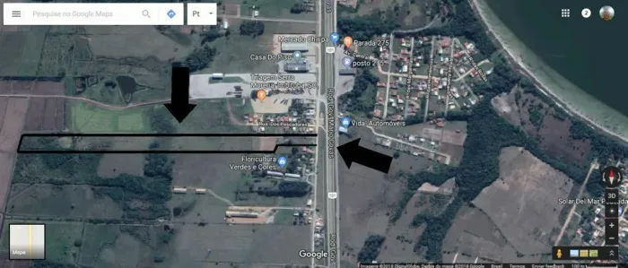 Lote em BR 101 - Alto Arroio - Imbituba/SC