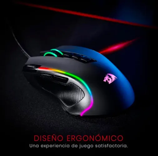 Mouse Gamer Redragon Predator RGB M612-RGB (Preto)