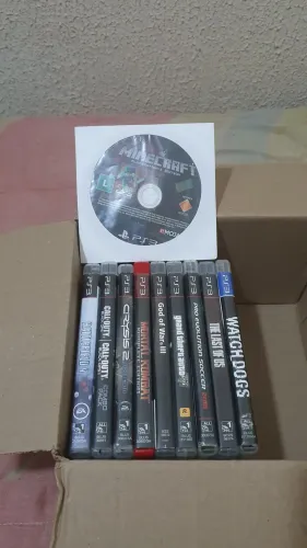 Lote 10 Jogos PS3 - GTA V, God of War, Mortal Kombat, etc.