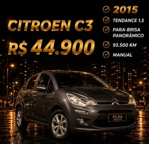 Citroen C3 Tendance 1.5 Flex 8V 5P Mec. 2015