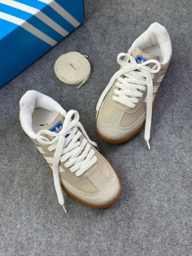 Tênis Casual Feminino Adidas Samba Sintético Bege 2 Cadarços Disponível 34 AO 39 Entregas