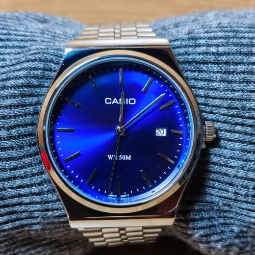 Relógio Casio WR 50M Azul