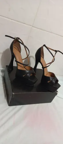 Sandália de salto meia Pata