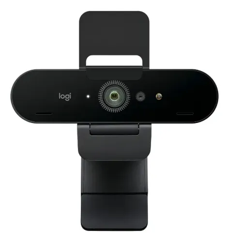 Webcam Ultra Hd 4k Pro Com Microfone Embutido Brio Logitech Cor Preto