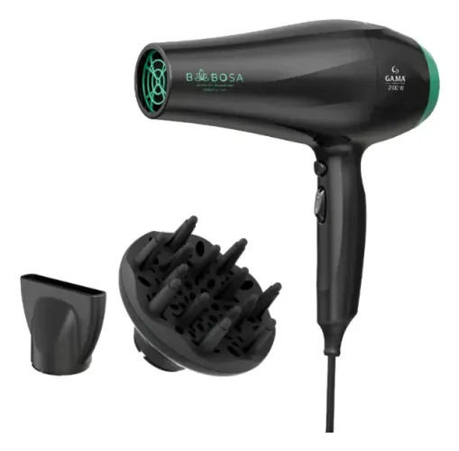 Secador de Cabelos Com Difusor Gama Italy Babosa Ceramic Íon 2100w 127v