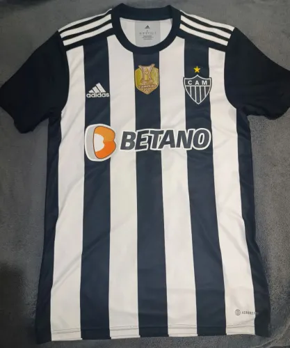 Camisa Atlético Mineiro galo adidas com patch campeão brasileiro