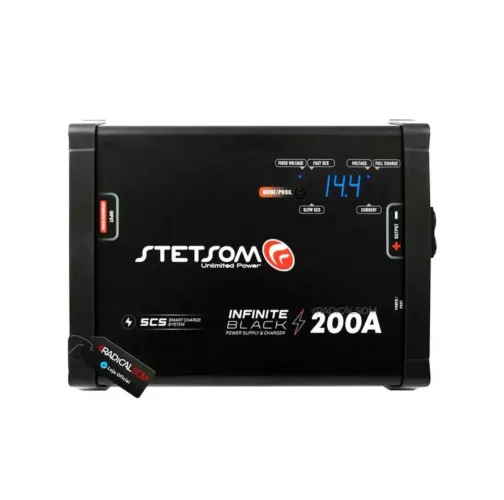 Fonte Automotiva Stetsom Infinite Black 200A Bivolt Digital