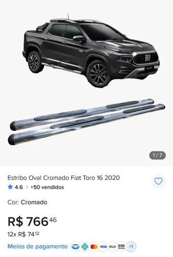 ESTRIBO LATERAL FIAT TORO