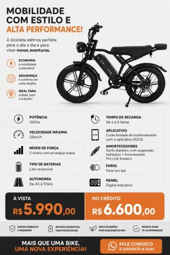 Bike elétrica Evok Duos