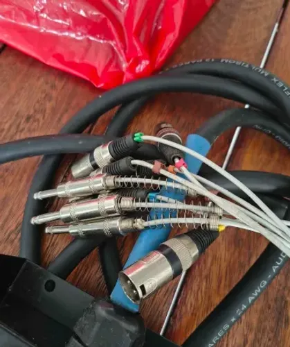 ? Medusa / Multicabo de Áudio 5m | XLR + P10 | Estado Impecável