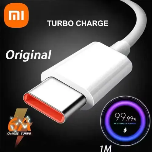 Cabo Original Xiaomi Tipo C Turbo 120W Carregamento Turbo