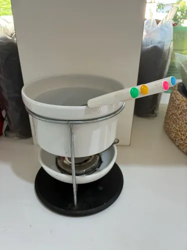 Aparelho de fondue porcelana