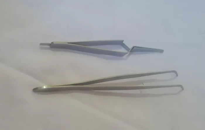 Pinça curva e Pinça trançada 