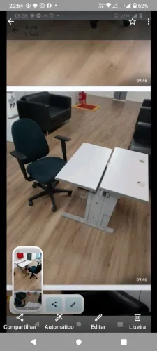 Duas mesas com regulagem de altura ótima pra estudar ou trabalho