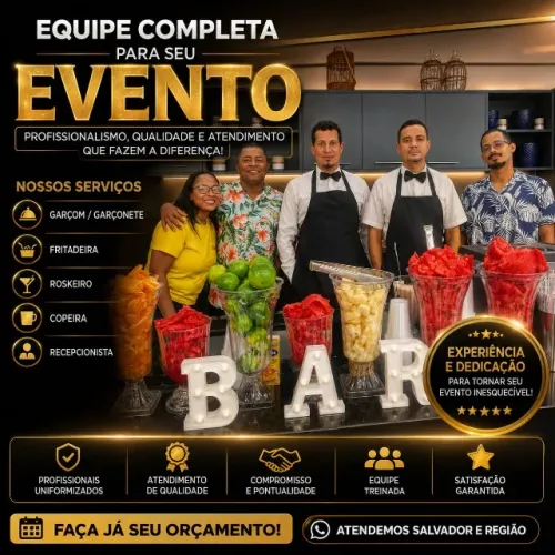 ROSKEIRO, GARÇOM FRITADEIRA EVENTOS -ORÇAMENTO SOMENTE ZAP >71) 9_9_2_3_2-5_3_0_1