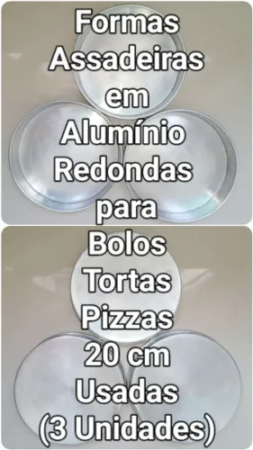 Formas Assadeiras de Alumínio 20 cm