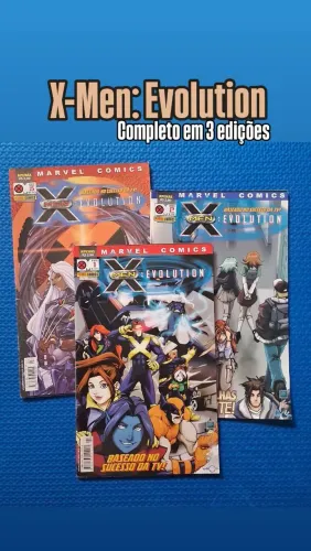 GIBIS / HQs - X-MEN EVOLUTION (COLEÇÃO COMPLETA EM 3 EDIÇÕES)