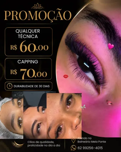 Quer sentir estar arrumada? Vem fazer cílios cmg