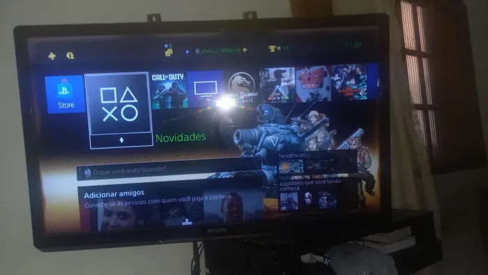 Ps4 1t adaptado e tv 32 polegadas