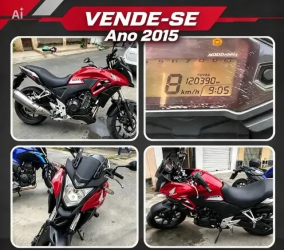Moto Honda CB 500x 2015