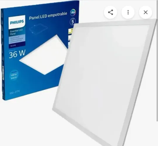 Painel Plafon Led Quadrado Embutir 34w Philips 62x62